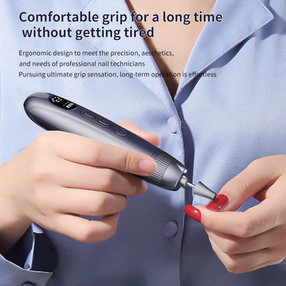 Professional Electric Nail Drill Set - Cordless Manicure & Pedicure File