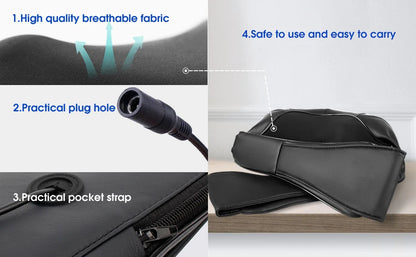 Shiatsu Neck & Shoulder Massager with Heat - Electric Back Massage