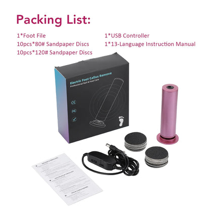 Electric Foot Callus Remover & Rechargeable Pedicure Tool