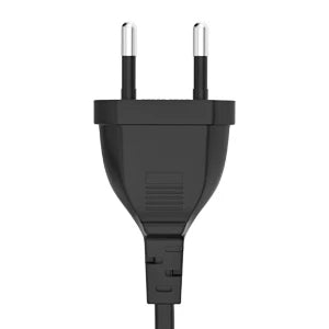 European Standard Power Cord with Switch - 2-Pin DIY Extension Cable