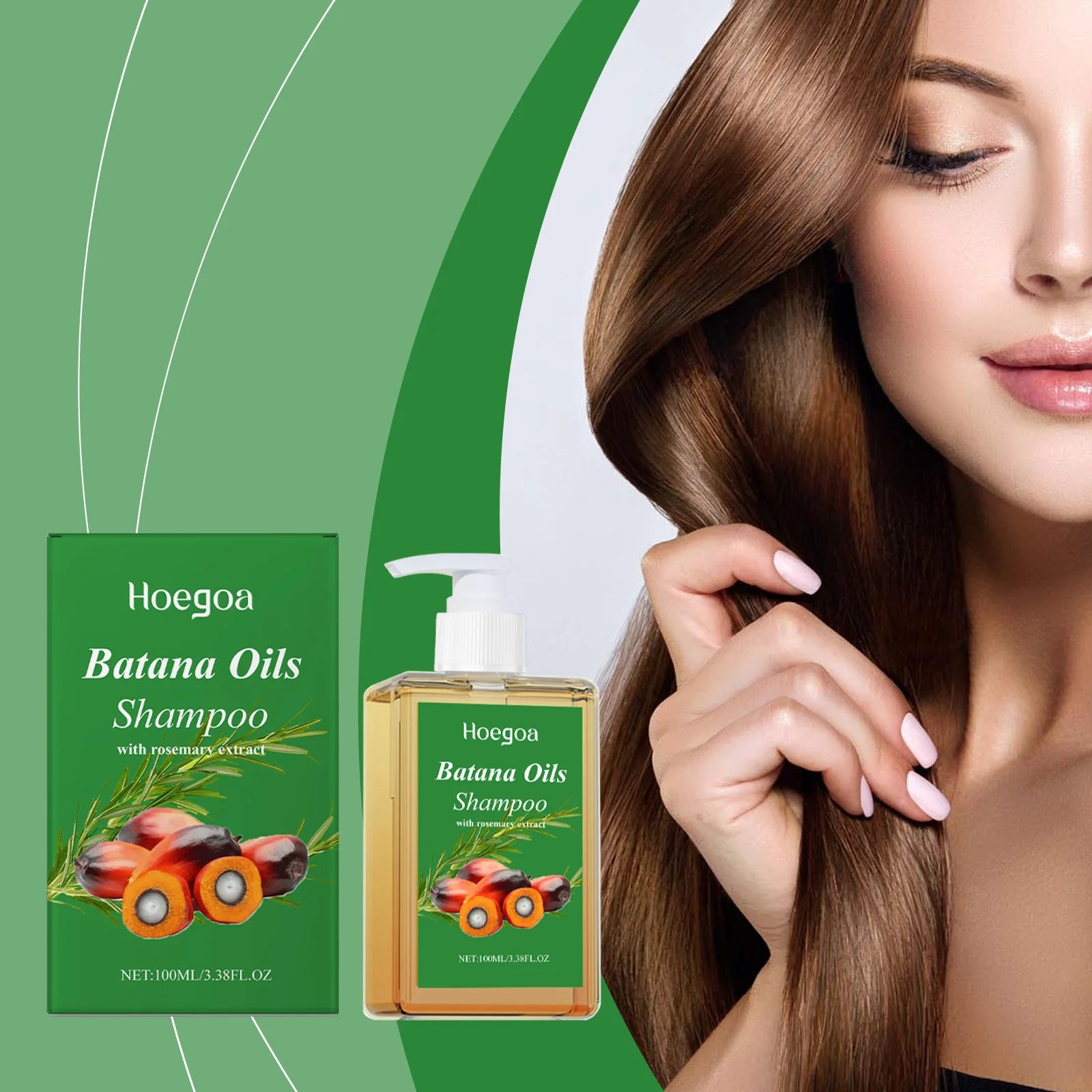 Batana Oil & Rosemary Hair Growth Shampoo - Deep Repair & Scalp Nourishing Treatment - 2