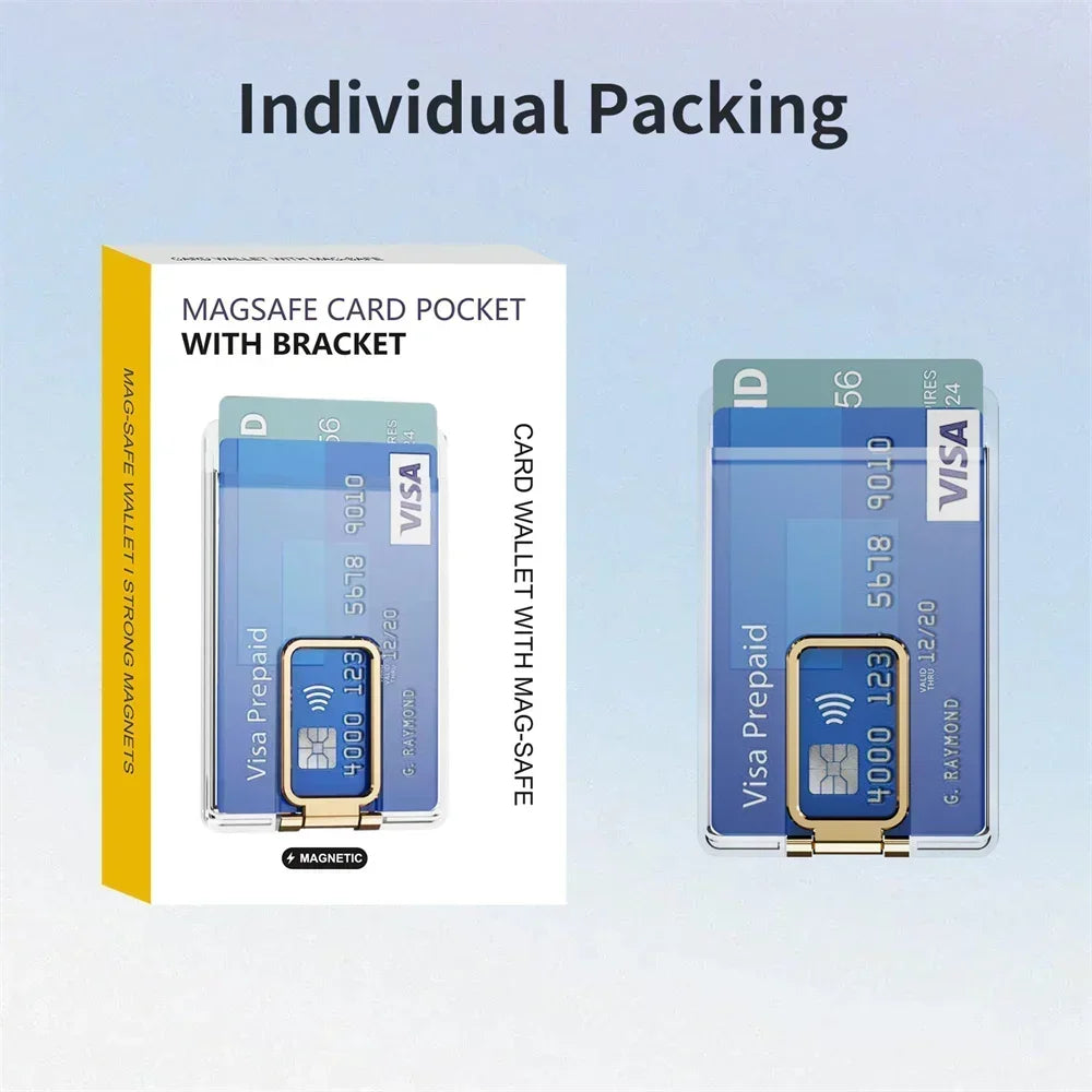 Magnetic Magsafe Card Holder & Stand for iPhone 16 15 14 13 12 Pro Max