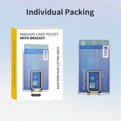 Magnetic Magsafe Card Holder & Stand for iPhone 16 15 14 13 12 Pro Max