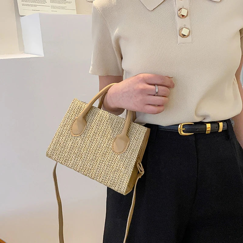 Luxury Floral Woven Crossbody