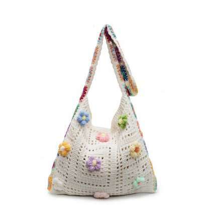 Luxury Boho Crochet Tote Bag