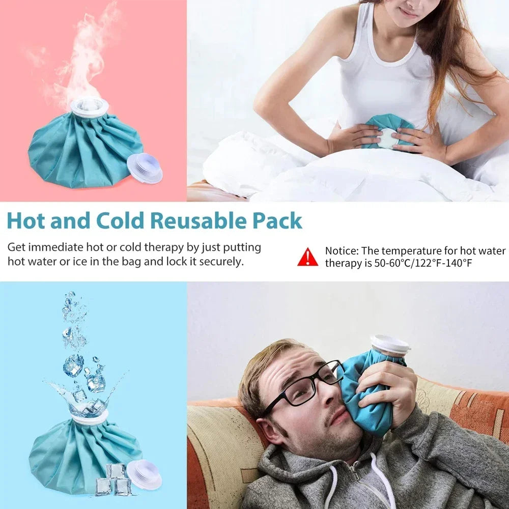 Reusable Ice Bag & Hot Cold Therapy Wrap for Pain Relief & Sports Injuries - 5