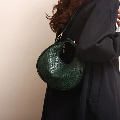 Luxury Half Moon Shoulder Bag