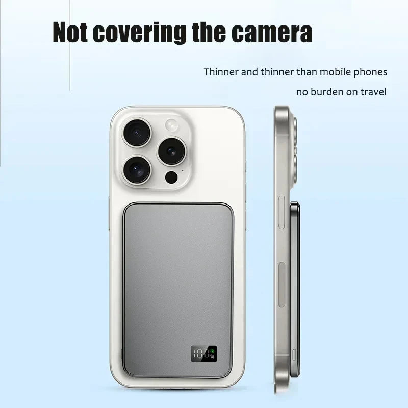 Magnetic Wireless Power Bank - Fast Charging Portable Battery Pack - 10