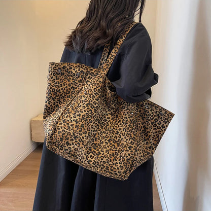 Luxury Leopard Print Tote Bag