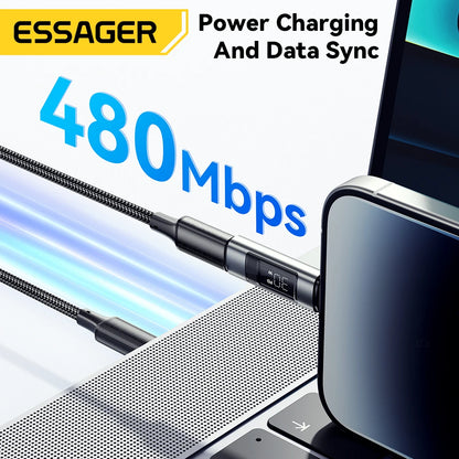 Universal Type-C to Lightning OTG Adapter 60W Fast Charging Converter
