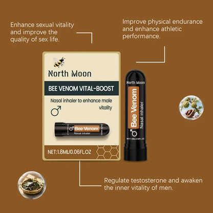 Bee Venom Vital-Boost Nasal Inhaler for Men's Daily Vitality and Energy Support