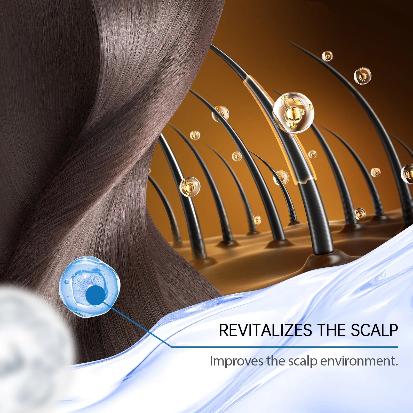 Rosemary Hair Growth Serum Roller for Scalp Stimulation and Damage Repair - 10
