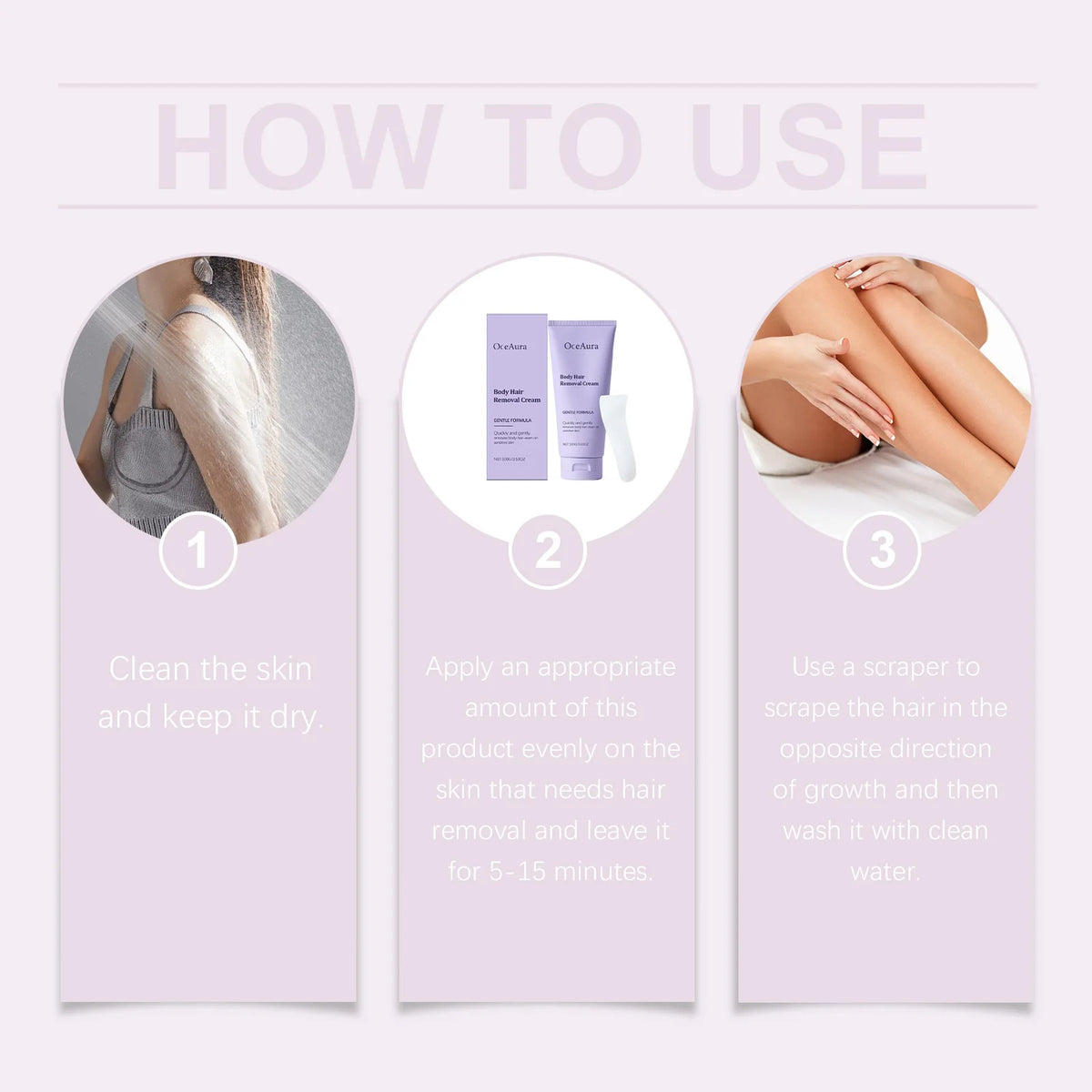 Painless Hair Removal Cream - Gentle Depilatory for Smooth Skin