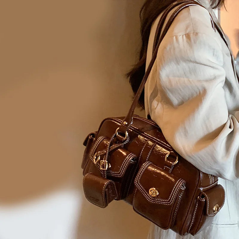 Luxury Trendy Stone Boston Bag