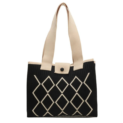 Luxury Knit Trendy Tote