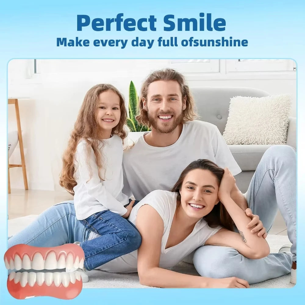 Custom-Fit Silicone Cosmetic Teeth Veneers for Confident Smile