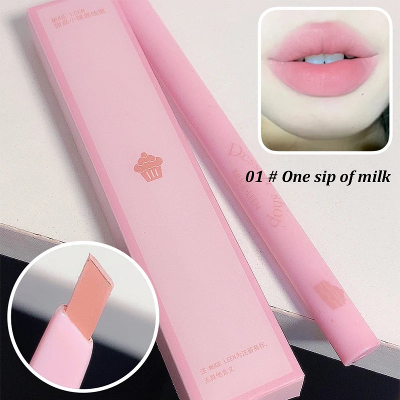 Waterproof Matte Lip Liner Pencil - Long-Lasting Automatic Shaping Pen - 26
