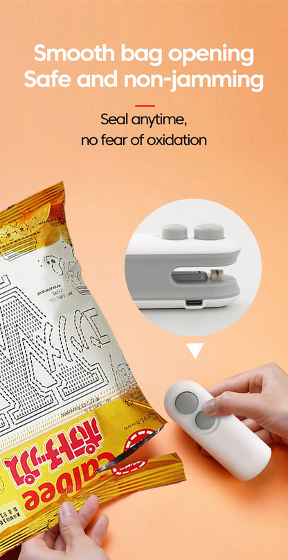 2-in-1 Mini Portable Heat Bag Sealer for Food Preservation & Storage