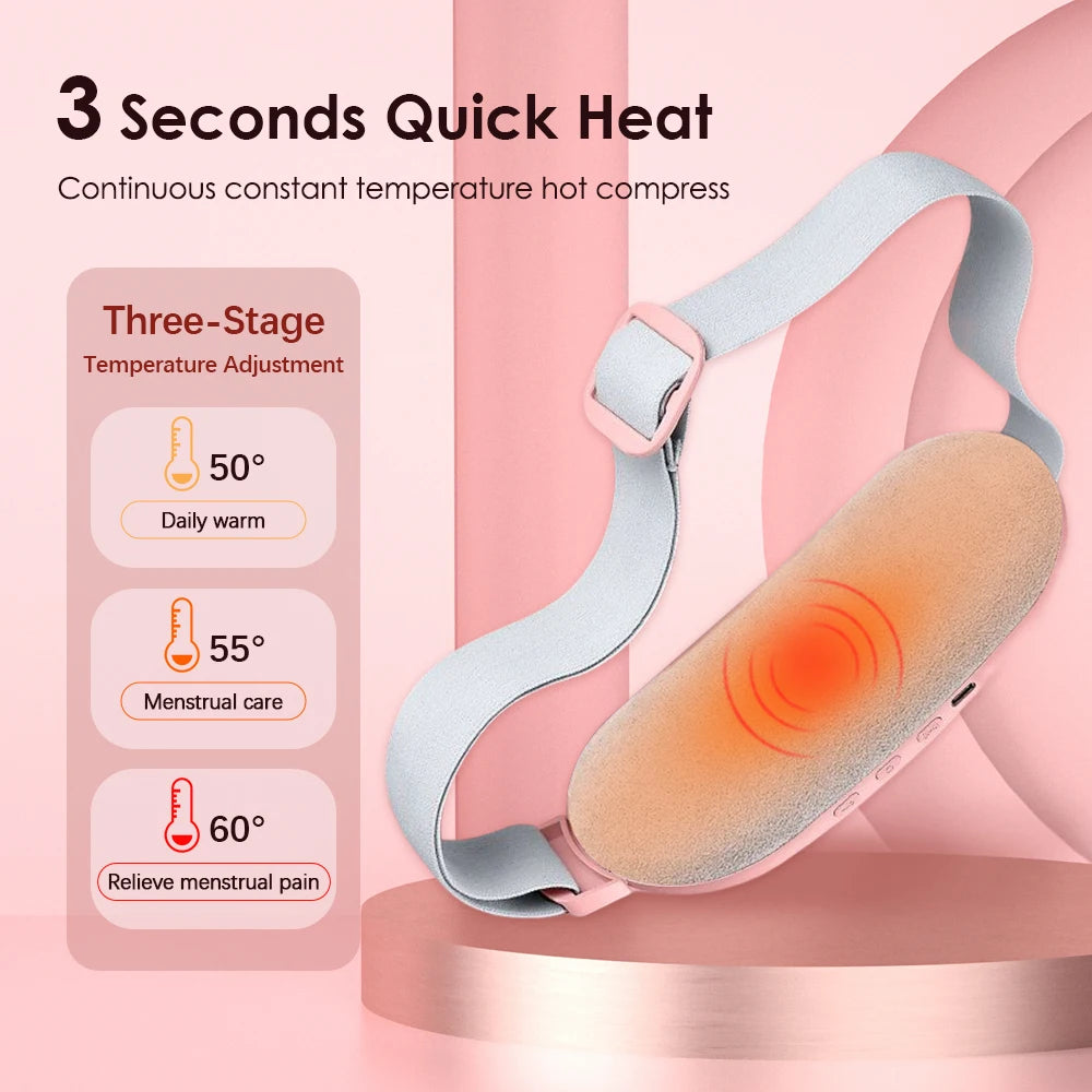 Electric Menstrual Cramp Relief Heating Pad Waist Belt