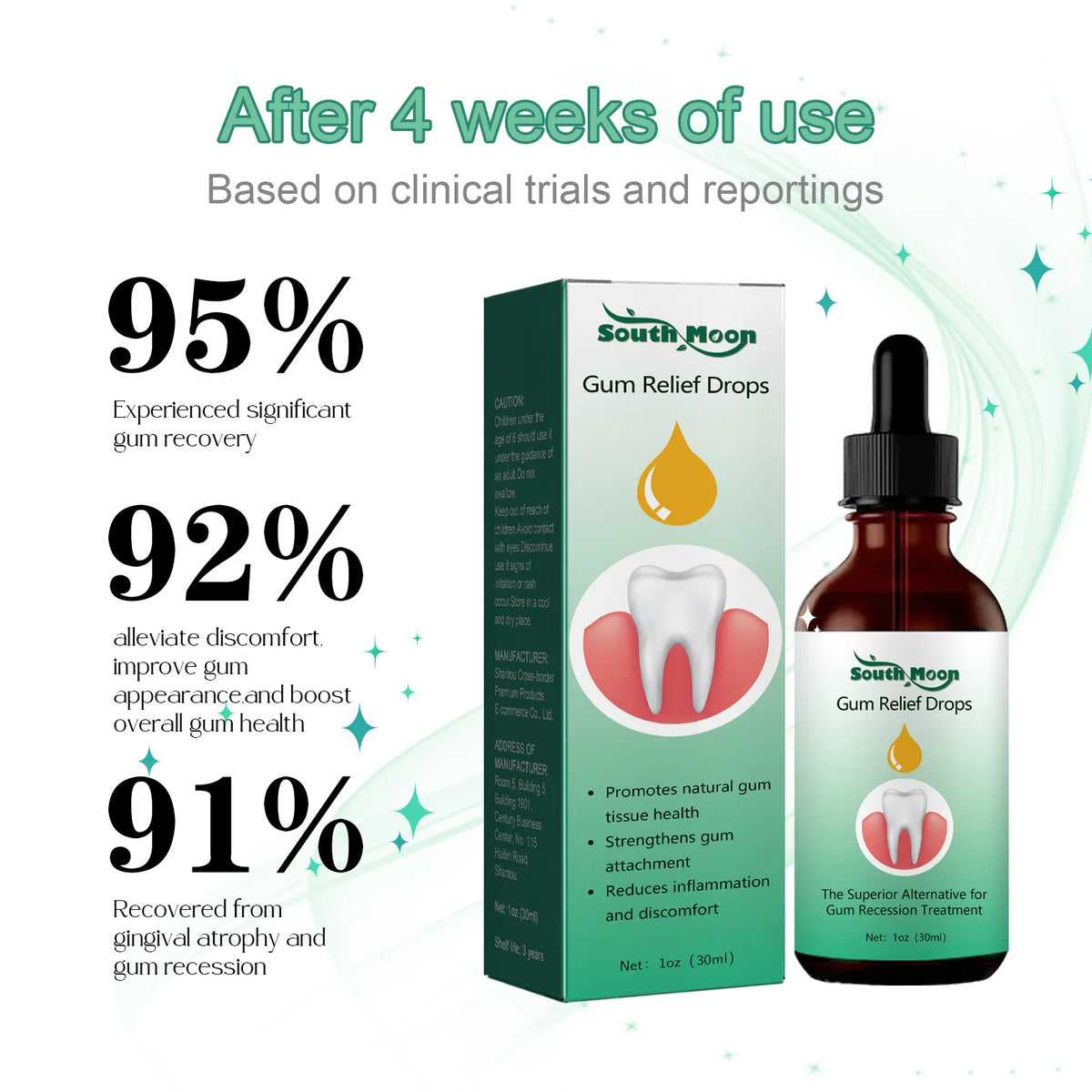 Herbal Toothache and Gum Relief Drops - Oral Care Solution for Pain and Sensitivity
