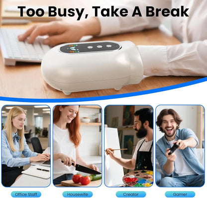 Electric Hand Massager with Air Compression, Heat Therapy & UV Sterilization