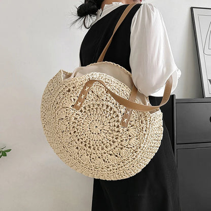 Luxury Woven Summer Straw Tote
