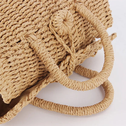 Luxury Woven Straw Beach Tote