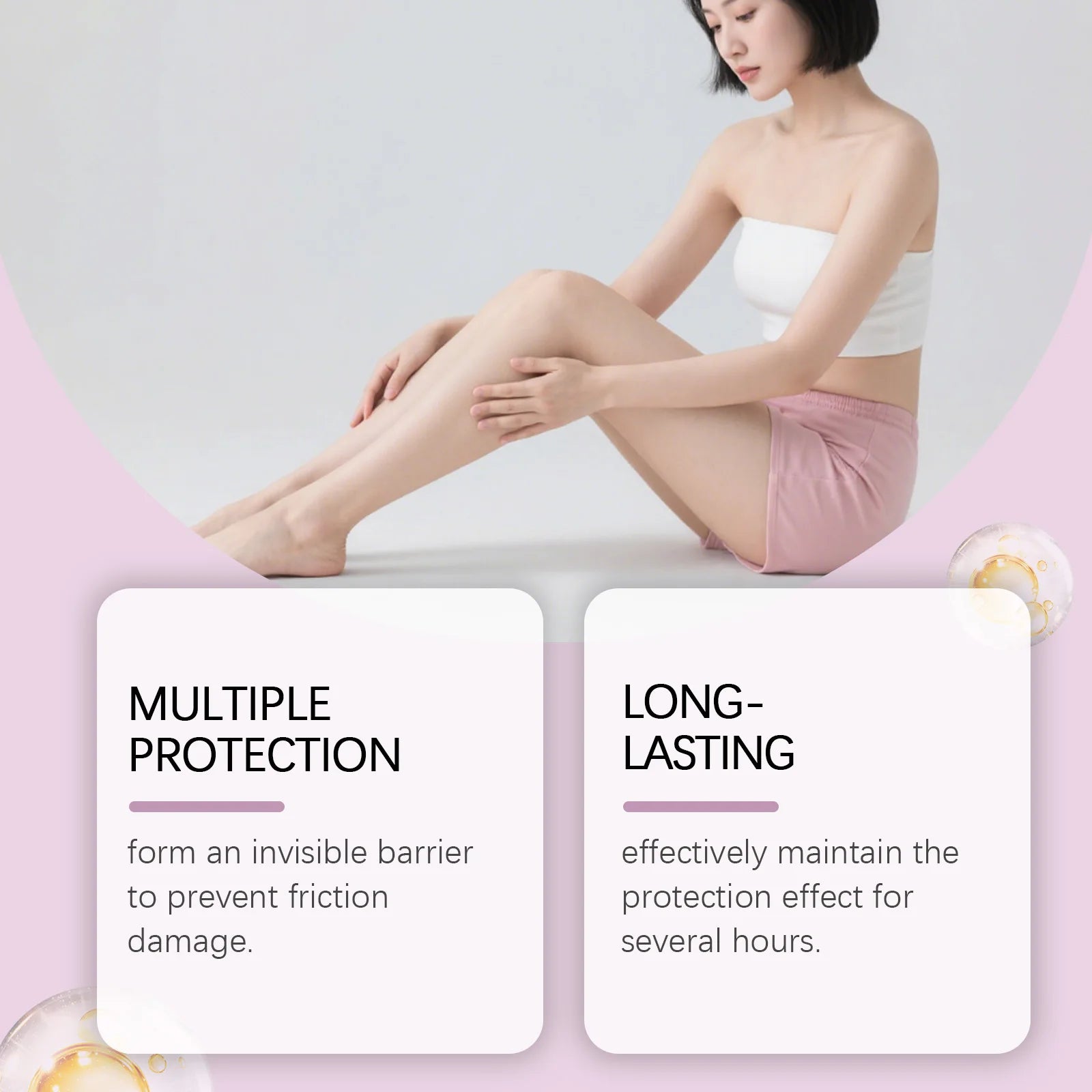 Anti-Chafe Thigh Balm Stick - Waterproof Skin Friction Prevention & Soothing Cream - 8