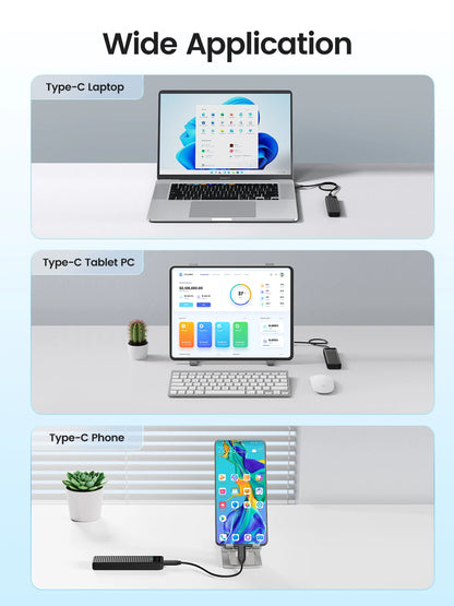 M.2 NVMe SATA SSD Enclosure 10Gbps USB 3.2 Tool-Free External Drive Case
