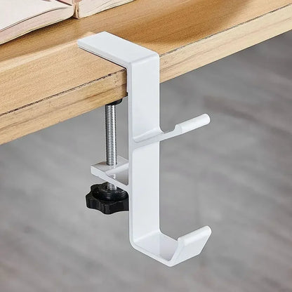 Universal Aluminum Desk Hook: Headphone Stand & Portable Bag Hanger