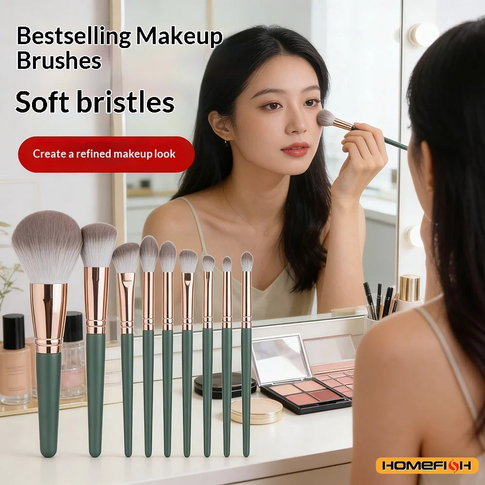 ```text
14-Piece Soft Fluffy Makeup Brush Set - Professional Cosmetic Tools
``` - 2