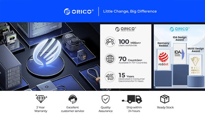 ORICO 7400MB/s Gen4 NVMe M.2 SSD for PS5 & High-Performance Gaming