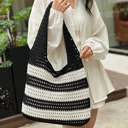 Luxury Aesthetic Knitted Tote