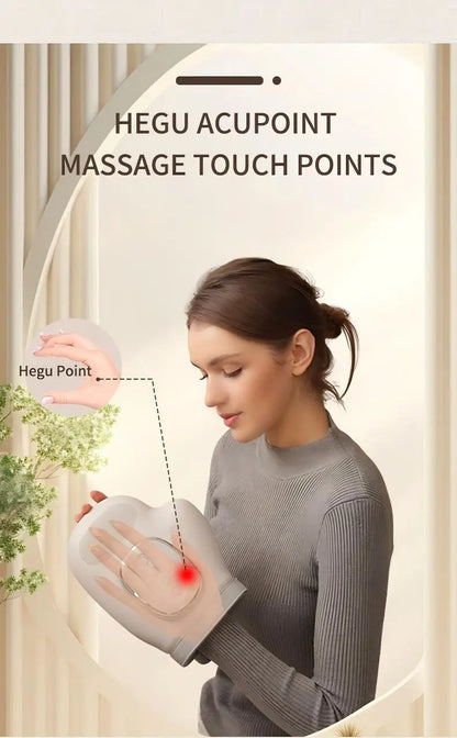 Electric Hand Massager with Airbag Compression and Heat for Pain Relief