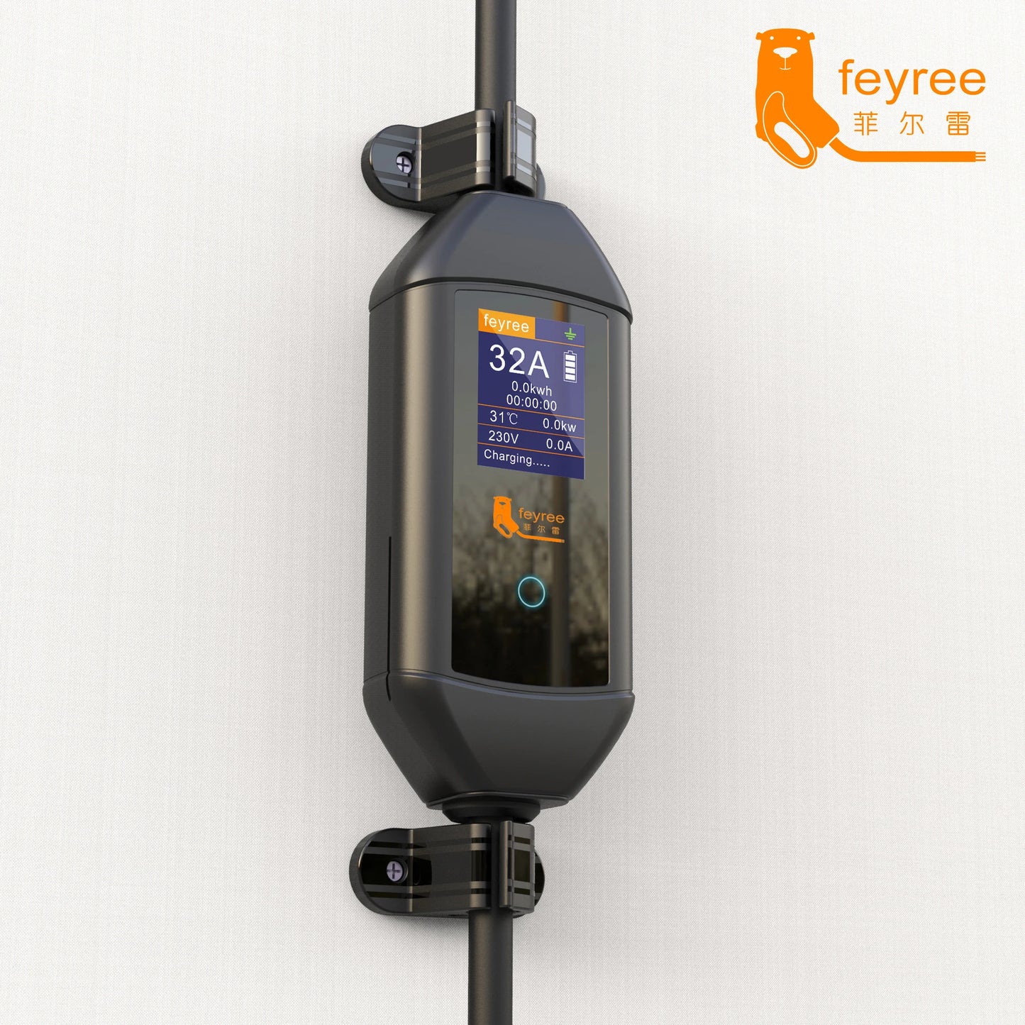 Universal EV Charger Cable Organizer Mount - Wall Bracket Holder for EV Plug