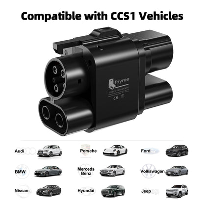CCS2 to CCS1 EV Fast Charging Adapter for US Electric Vehicles in Europe