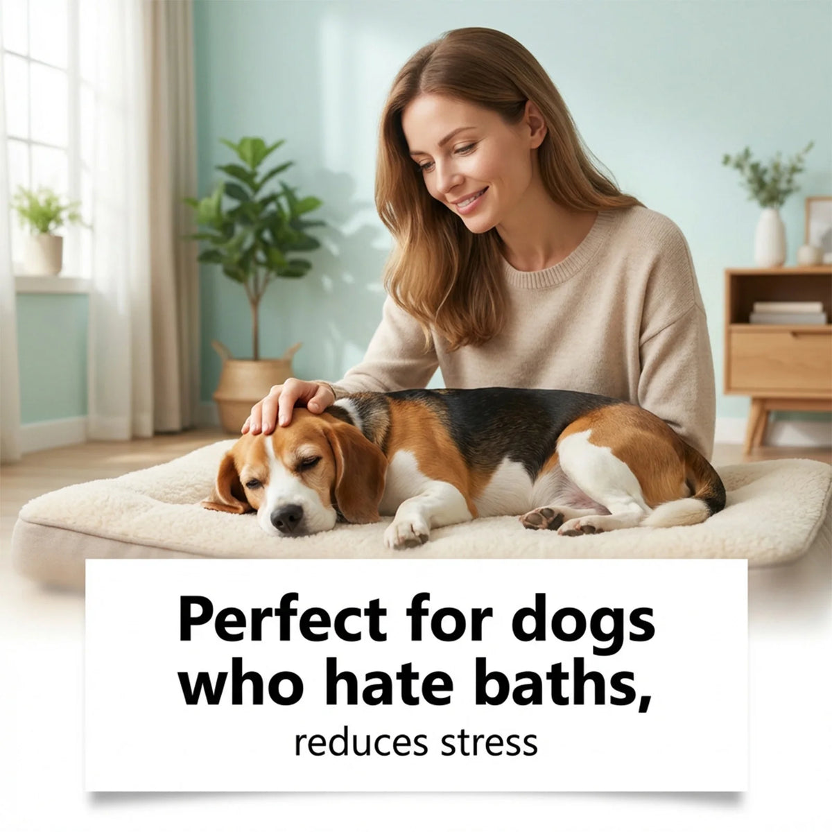 Waterless Dog Wash Foam Shampoo – No-Rinse Deodorizing Cleanser for Dogs