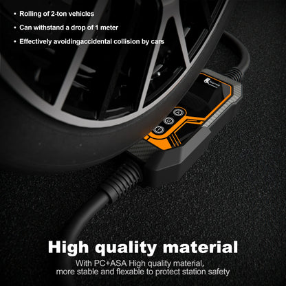 7KW Portable EV Charger - Adjustable 32A Type 2 Electric Vehicle Charging Box