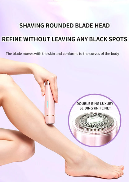 3-in-1 Waterproof Electric Lady Shaver & Painless Hair Removal Trimmer