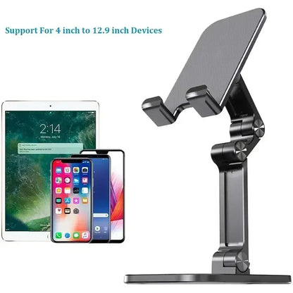 Foldable Desktop Phone & Tablet Stand - Adjustable Universal Holder