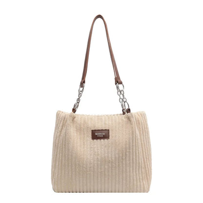 Luxury Casual Corduroy Tote