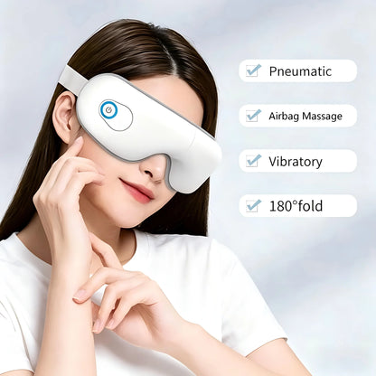 Smart Air Pressure Eye Massager with Heat & Vibration for Stress Relief