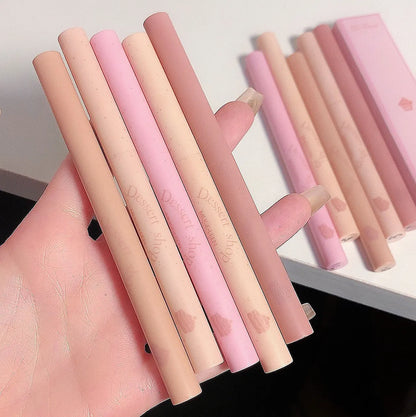 Waterproof Matte Lip Liner Pencil - Long-Lasting Automatic Shaping Pen