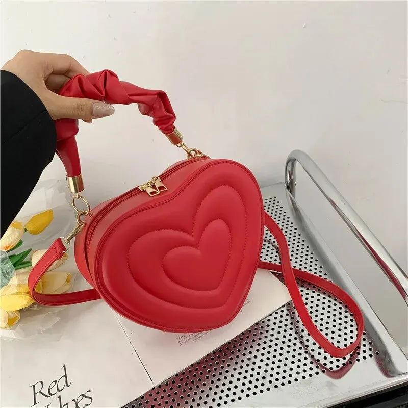 Luxury Quilted Heart Tote