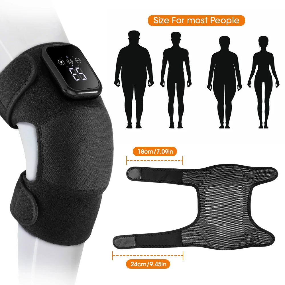 3-in-1 Heated Knee Shoulder Elbow Massager with Vibration - 43