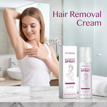 Silky Beauty Hair Removal Spray - Painless Depilatory Mousse for Smooth Skin