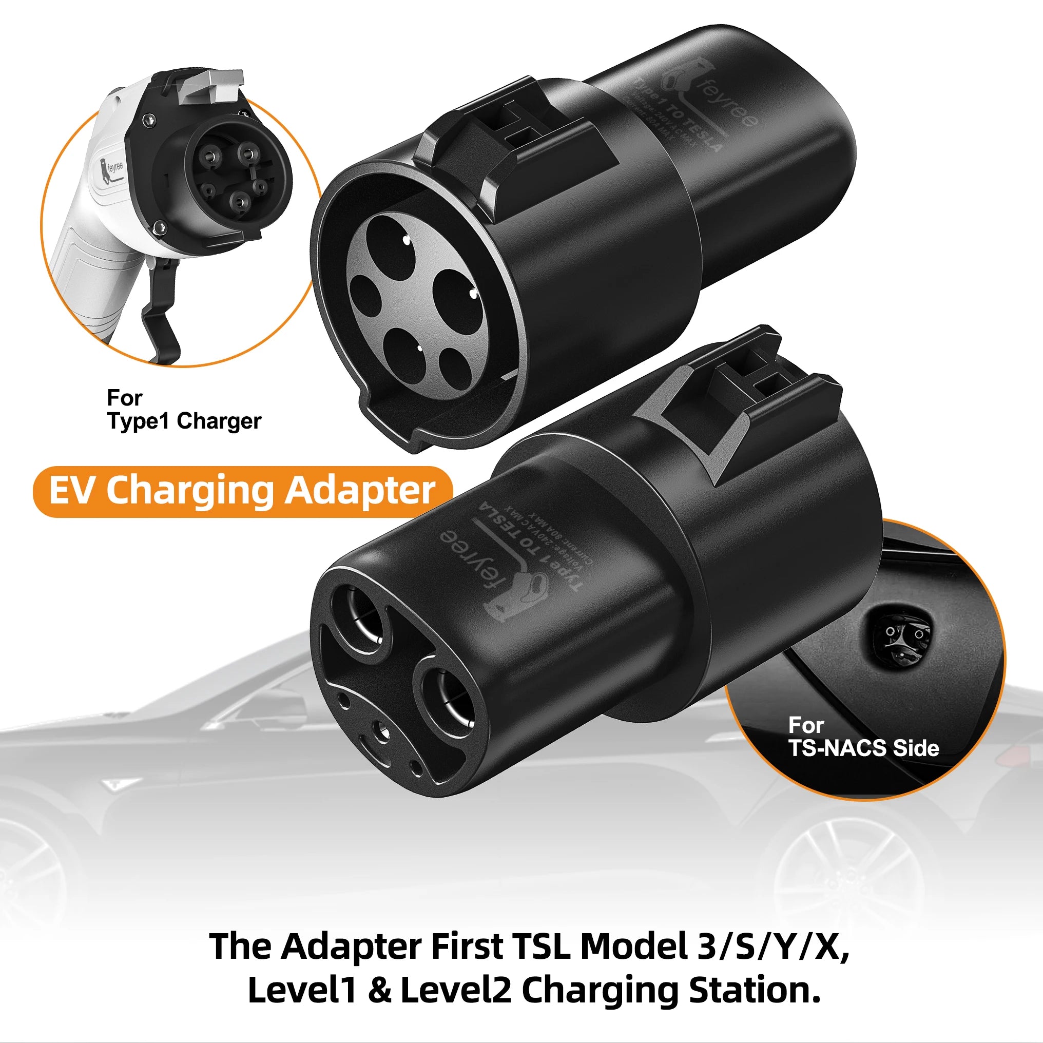J1772 to Tesla Adapter - Type 1 to NACS EV Charger Connector for Tesla - 3