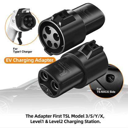 J1772 to Tesla Adapter - Type 1 to NACS EV Charger Connector for Tesla