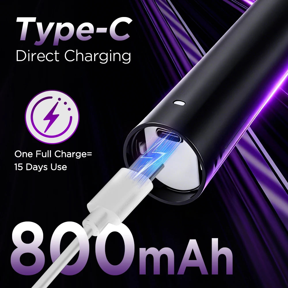 Rechargeable Rotating Electric Toothbrush with 5 Cleaning Modes - 12