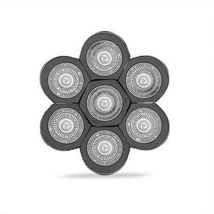 5-Head Rotary Shaver Replacement Blade - Washable Razor Accessory